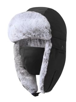 Premium Trapper Hat with Detachable Face Mask