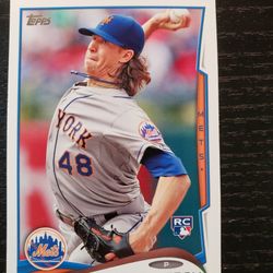 Topps Update Baseball Card Jacob Degrom Rookie Card
