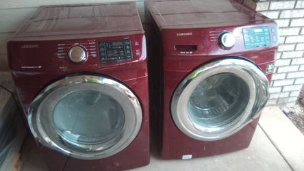 Samsung front loader dryer and washer
