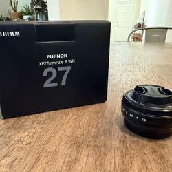 Fuji XF27mm f2.8 R WR