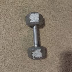 Used 15 Pound Metal Dumbbell 
