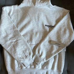 Size M Light Oatmeal ESSENTIALS HOODIE