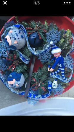 LA Dodgers Christmas decorations