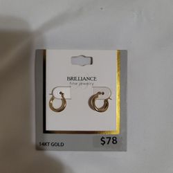 14K Gold Small Hoop Earrings