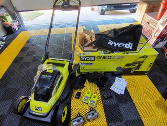 Ryobi HP 18V Brushless 20 in. Cordless Self-Propelled Lawn Mower w/ (2) 6.0 Ah Batteries and Chargers