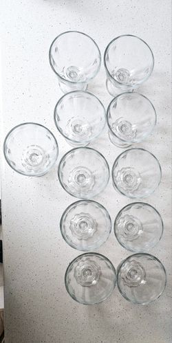 ICE CREAM SUNDAE BOWLS GLASS SET OF 12