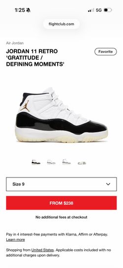 Jordan 11 gratitude