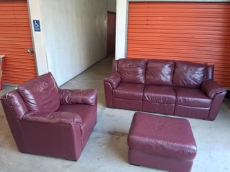 Natuzzi Leather Livingroom Couch Set FREE DELIVERY