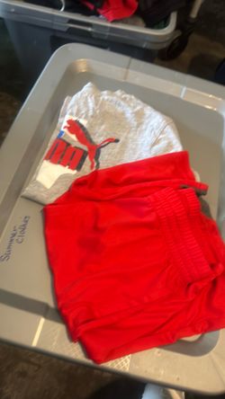 Boys puma short outfit