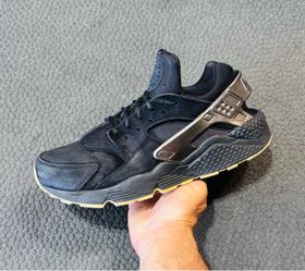 Nike Air Huarache Run PRM ‘Black Black-Sail’ 2017 (Sz 9M/10.5W)