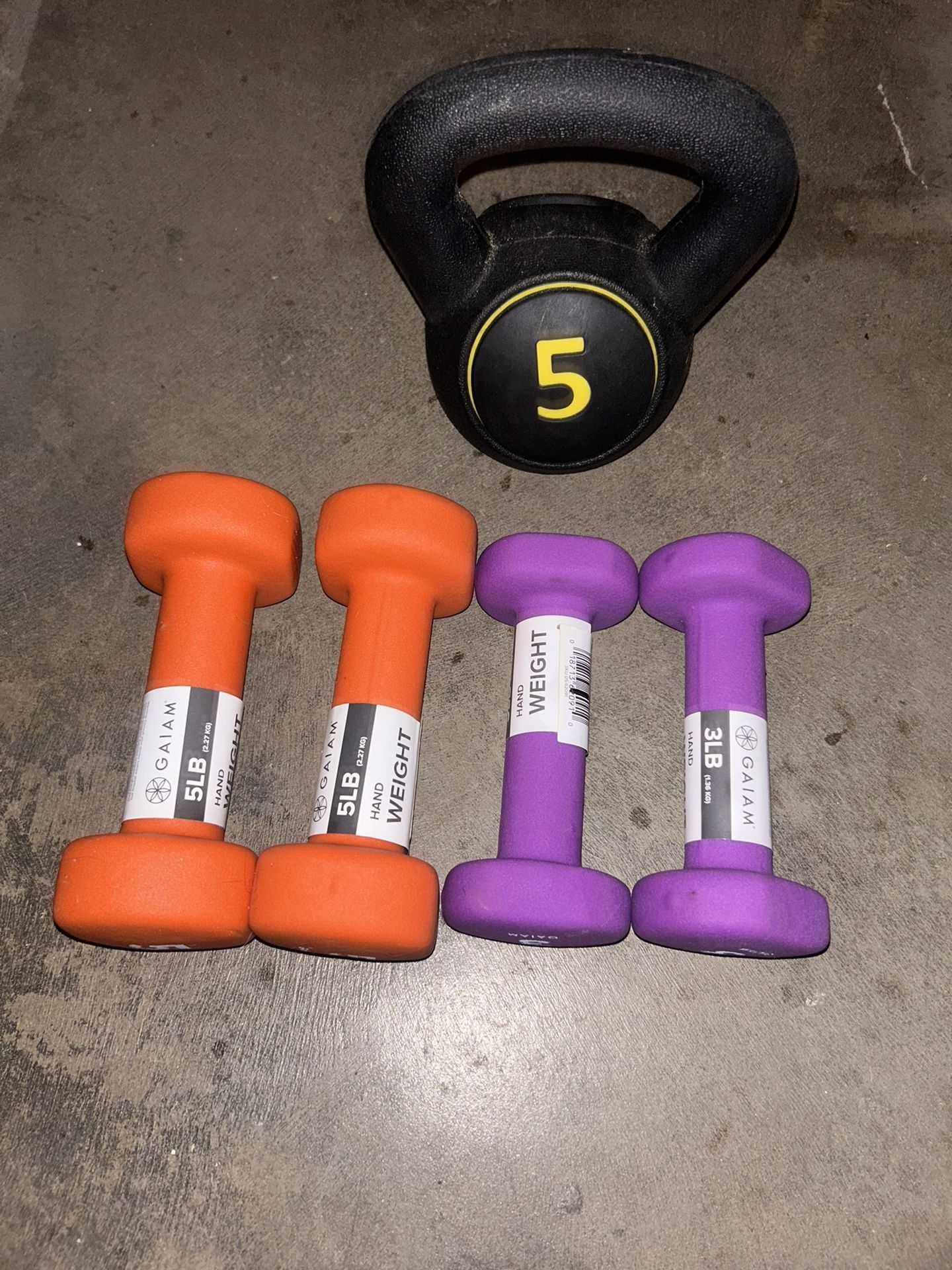 Brand New Dumbbell And Kettlebell Set 