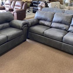 Bladen Slate Living Room Set /couch /Sofa and Loveseat 