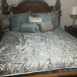 Queen Bedroom Set With Mattress And Mirror 
