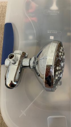 Two plastic showerheads