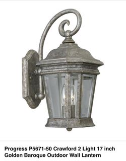 Crawford Light Golden Baroque 17” NEW