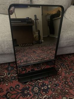 Hanging Mirror With Shelf