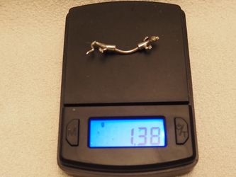 👇Read Description Below👇yes Still Available👍14k White Gold Lizard Piercing 👍