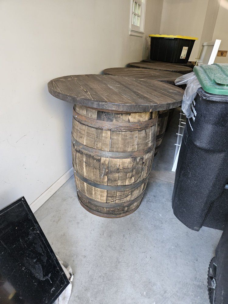 Whiskey Barrel Bar Top