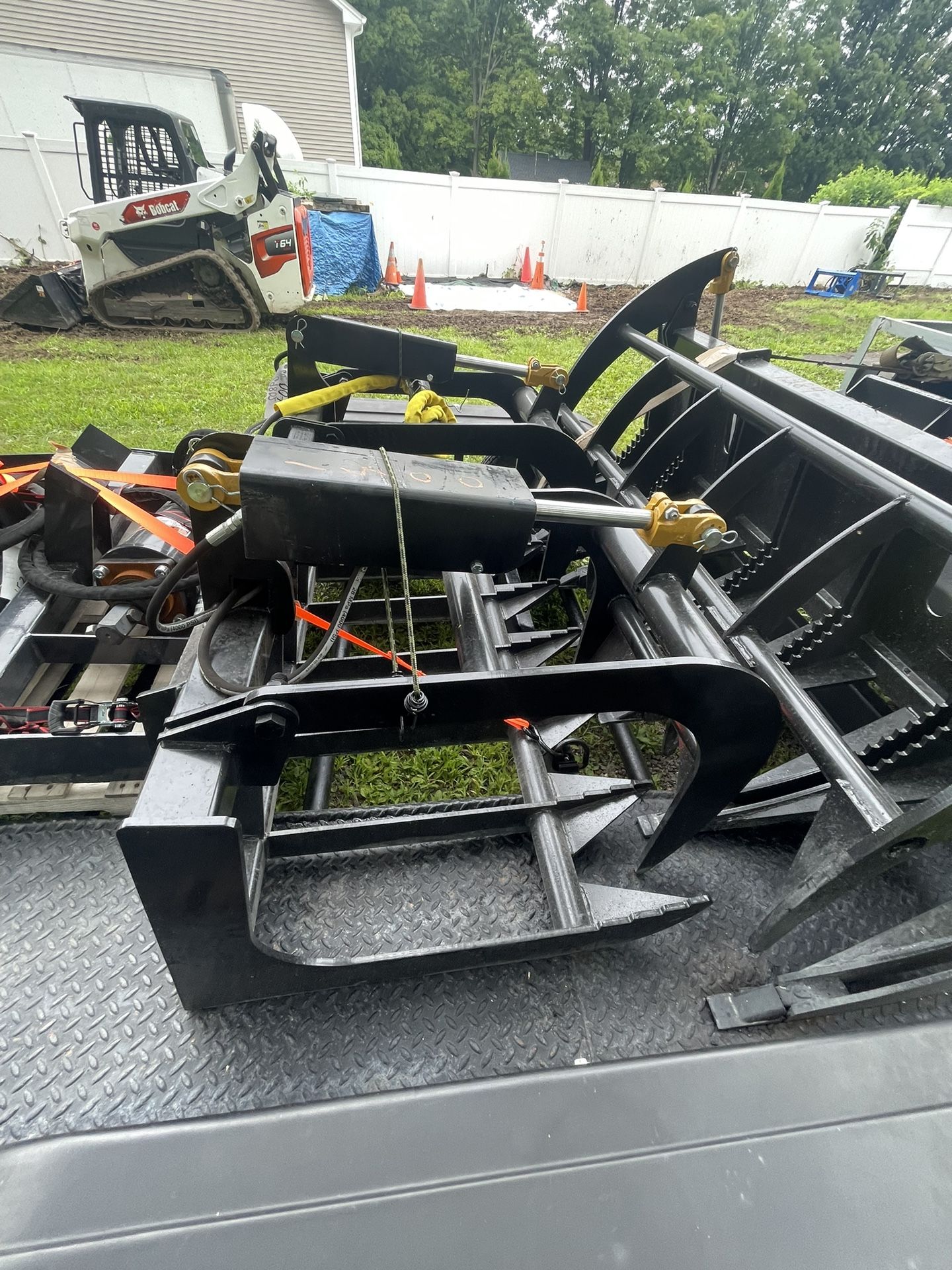 Root Rake, Skid Steer Attachment