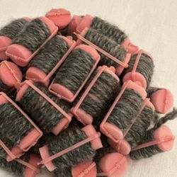 Newborn Crochet Granny Roller Wig