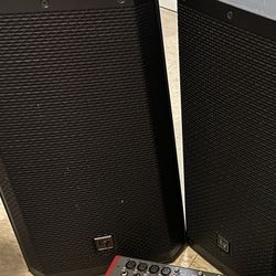 Pair of Electro-Voice ZLX-12P 12″ Powered PA Speakers – 1000W Each – Excellent Condition