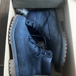 Navy Timberlands Boots 