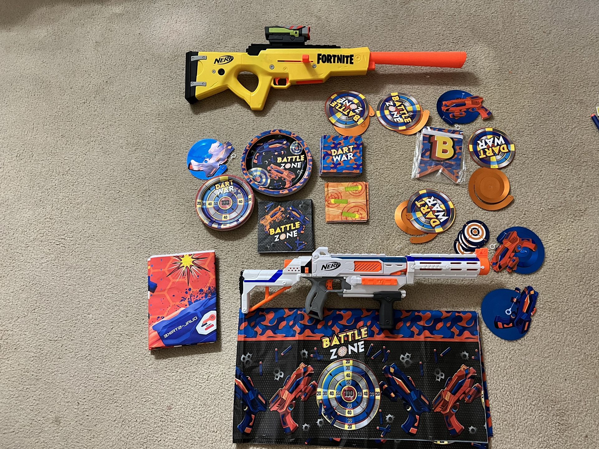 Nerf Style Party Pack For Kids Party