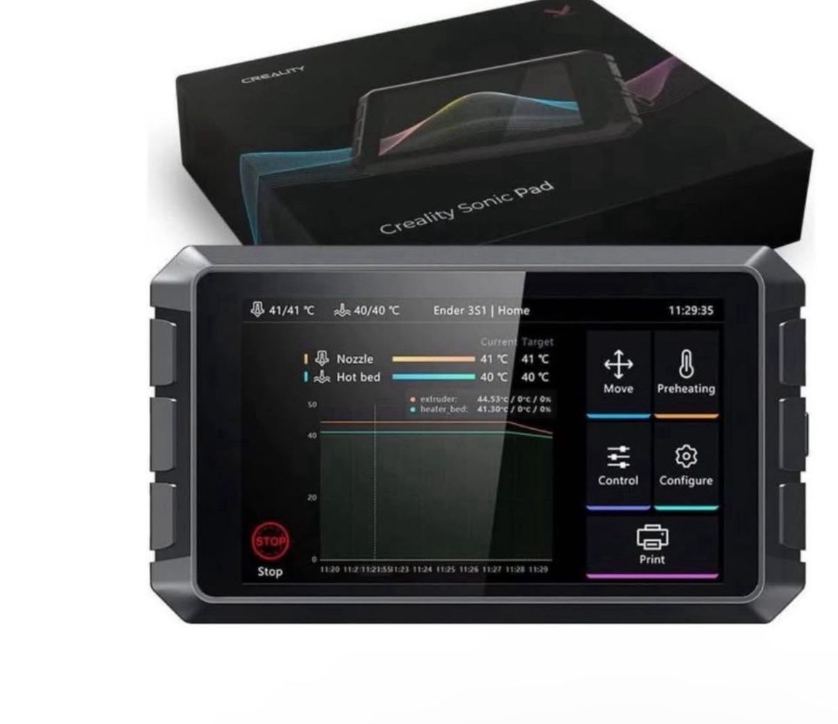 Creality Sonic Pad in Klipper Firmware 64-bit 3D Printing Smart Pad 7" Touch Control Screen Speed Up