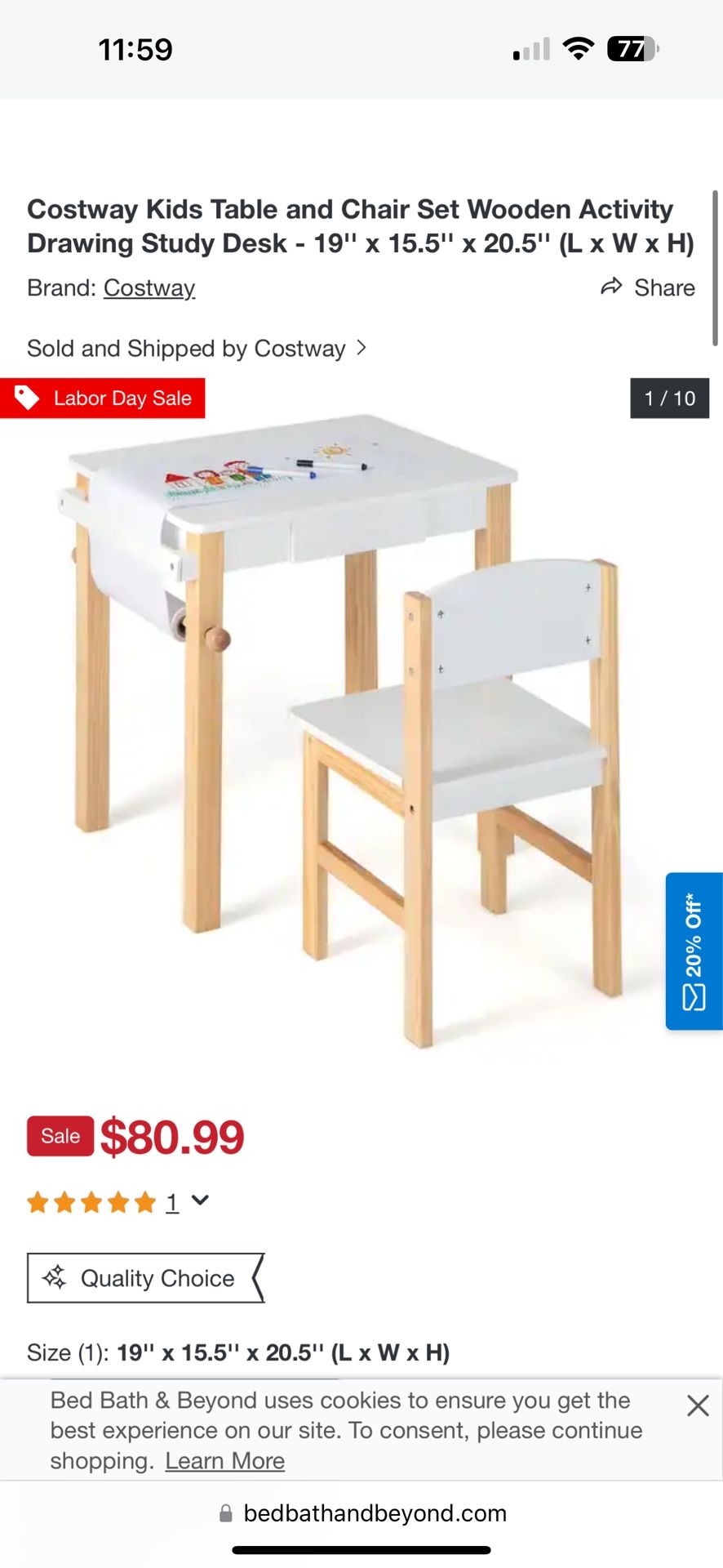 Kids Table & Chair Activity Table Desk new