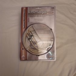 Monster Cable MB300 SW-12 MonsterBass 300. 12 feet Subwoofer Interconnect. Brand New, Factory Sealed! 