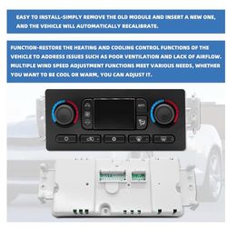 599-211XD Climate Control Module Panel Switch for Chevy Silverado Suburban Tahoe Trailblazer Avalanche GMC Sierra Yukon Envoy Cadillac Escalade