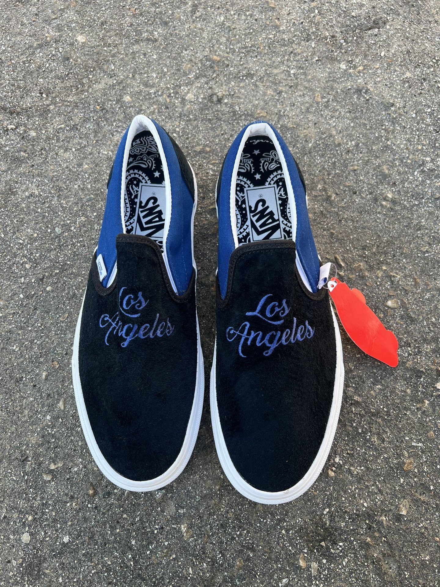 VANS Slip On Los Angeles Dodgers /LA Embroidered Black/Blue/White