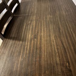 Ashley Furniture Rokane 7-Pcs Dining Table Set, Light Brown