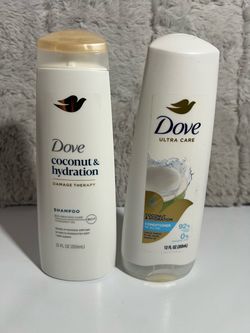 New unopened Dove Coconut & Hydration Shampoo and Conditioner Set