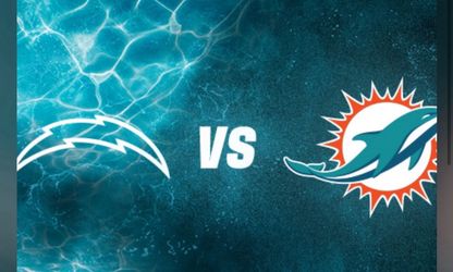 Miami Dolphins Vs Chargers (3tickets)