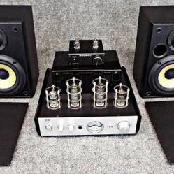 Monoprice Tube Amplifier w/ Bluetooth, Tube Pre amp, Sony Speakers - 
Excellent...