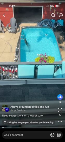 13 FT above ground pool with extras
