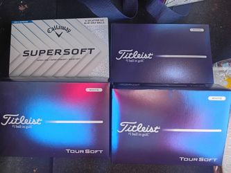 Titleist tour soft & Callaway super soft golf balls