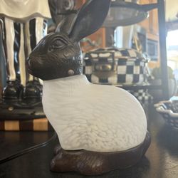 Rustic Farmhouse VTG Rabbit 🐇 Night Light Lamp