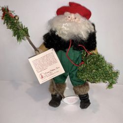Saints Clause Overly-Raker Jolly Farmer 1993 USA COA With Piglet And Bucket RARE