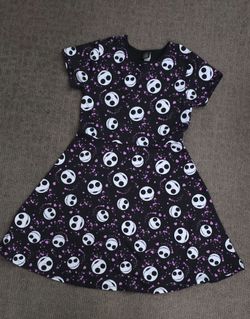 Girl's Nightmare Before Christmas Jack Skellington Skater Dress