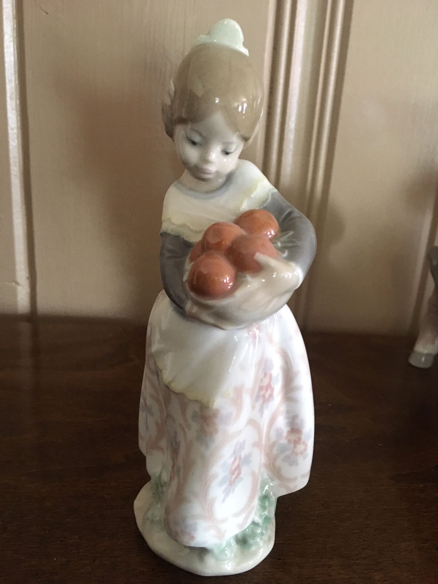 Lladro Girl with Oranges Figurine