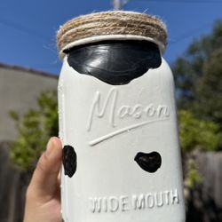 Mason Jar (Cow Theme)