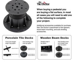 ADJUSTABLE PLASTIC PEDESTAL