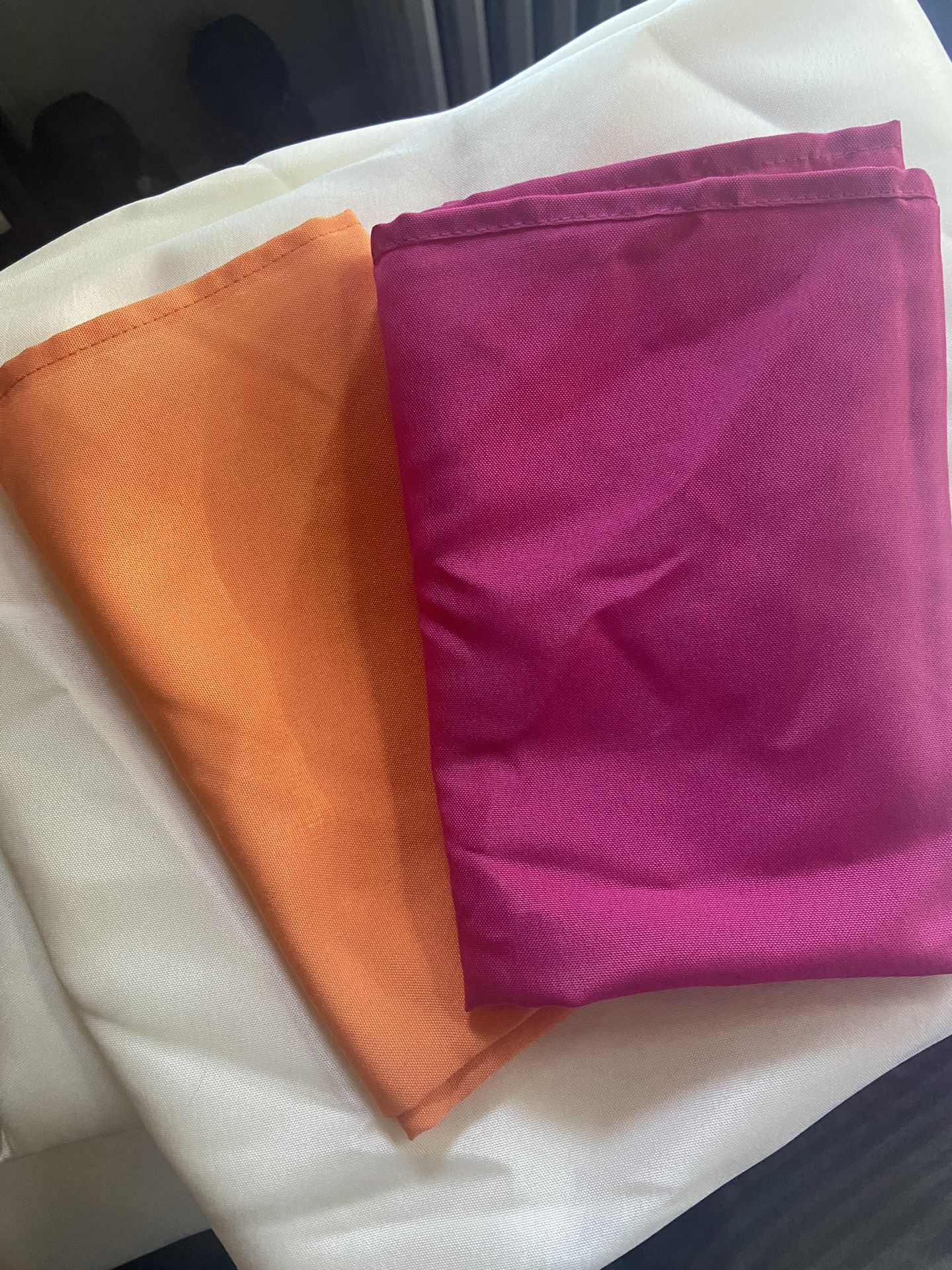 Orange and Fuschia Napkins
