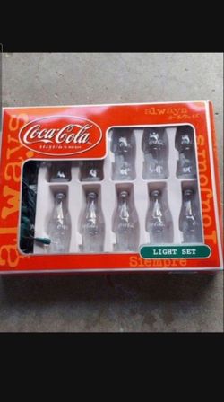 Christmas Lights Cola Brand Light Set Vintage Collectible Box 8