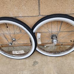 Schwinn Rim Set S-7 With New Tires/ Tubes Clean!