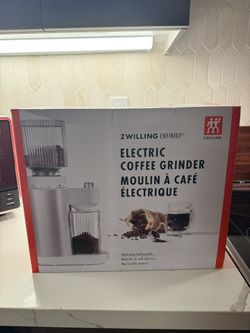 Zwilling Efinigy Silver Coffee Bean Grinder - Brand New In Box 