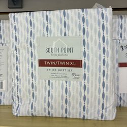 South Point Home Fashions Twin/Twin XL 4 Piece Sheet Set