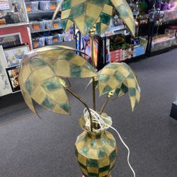 Vintage rare 43”capiz Shell lamp victorian $250 